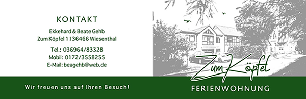 Adresse der Ferienwohnung