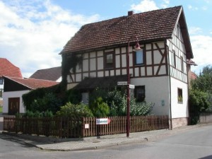 Blick auf die Ferienwohnung 